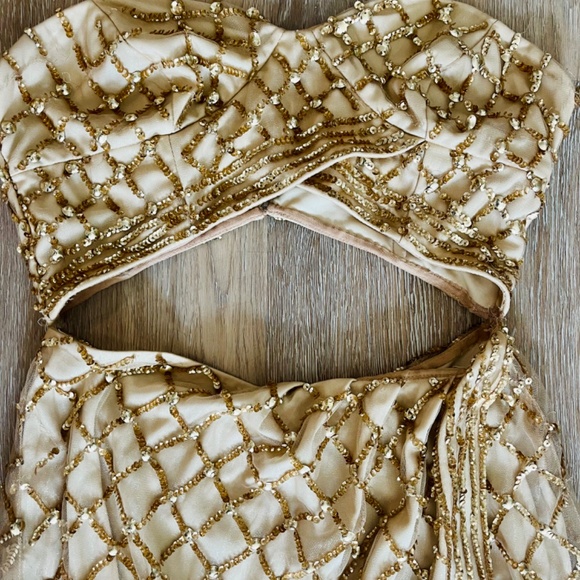 Gold Sequin Evening Dress - Picture 4 of 5